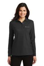 Load image into Gallery viewer, Port Authority® Ladies Silk Touch™ Long Sleeve Polo. L500LS