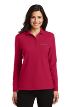 Load image into Gallery viewer, Port Authority® Ladies Silk Touch™ Long Sleeve Polo. L500LS