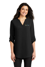 Load image into Gallery viewer, Port Authority ® Ladies 3/4-Sleeve Tunic Blouse LW701
